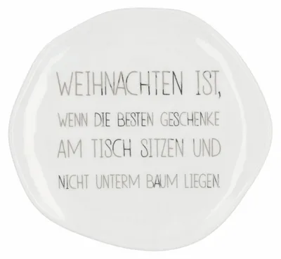 Produktbild von Teller "Weihnachten ist", klein