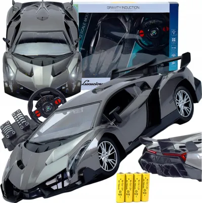 Obrázok produktu pre Lolex | RC športové auto - 1:12 - Sivé - S LED svetlami - Vysoká ovládateľnosť - Perfektný darček