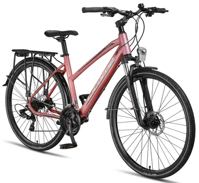 Produktbild von Licorne Bike Premium Touring Trekking Bike in 28 Zoll - Fahrrad für Jungen, Mädchen, Damen und Herren - 21 Gang-Schaltung - Mountainbike - Crossbike