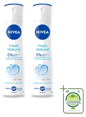 Produktbild von 2 x NIVEA Deodorant Spray Fresh Natural - 150 ml - Großpackung - 2 Stücke