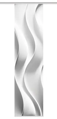 Produktbild von Schiebegardine JAIR in Seidenoptik - Wellen Digitaldruck, 245x60 cm, mit Zubehör