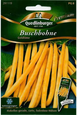 Produktbild von Quedlinburger Saatgut - Buschbohnen Goldtime - Samen - 291119