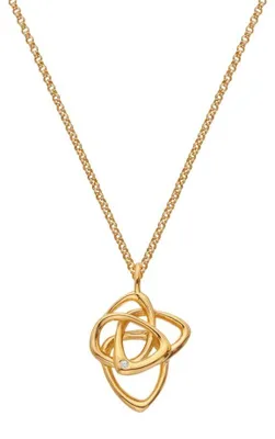 Zdjęcie produktu dla Pozłacany naszyjnik z brylantami Golden Edit Hope DP1085 ( Naszyjnik, zawieszka)