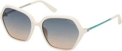Produktbild von Guess GU00134 Shiny white 55/16/140 Damen Sonnenbrillen
