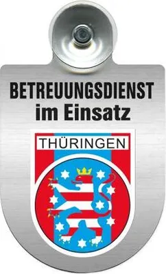 Produktbild von Einsatzschild Windschutzscheibe incl. Saugnapf - Betreuungsdienst im Einsatz - 309728 Color - Region Thüringen