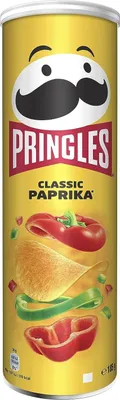 Zdjęcie produktu dla Pringles Classic Paprika Stacking Chips pyszny pikantny smak 185g