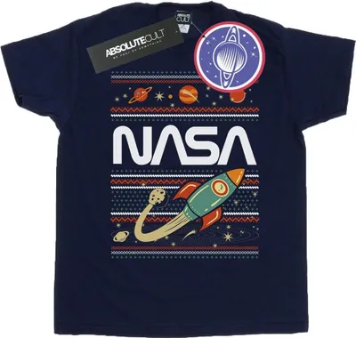 Produktbild von NASA - T-Shirt für Herren BI52271 (L) (Marineblau)