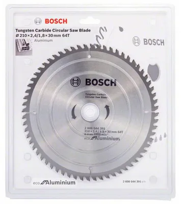Produktbild von Bosch 2 608 644 391, Aluminium, Metall, 21 cm, 3 cm, 1,8 mm, 7000 RPM, 2,4 mm