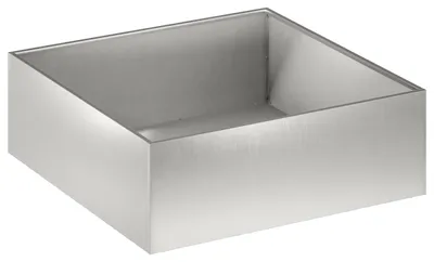 Produktbild von vidaXL Garten-Pflanzgefäß Silber 40 x 40 x 20 cm Edelstahl