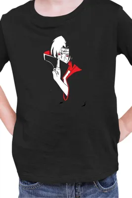 Produktbild von Kinder T-Shirt Naruto Itachi Crows, 5-6 Jahr - 116 / Schwarz