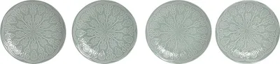 Produktbild von Geschirr-Set Home ESPRIT grün Steingut Mandala Araber 19,8 x 19,8 x 2 cm