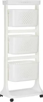 Immagine prodotto di Carrello portaverdure bianco PP (33 x 112 x 44 cm)