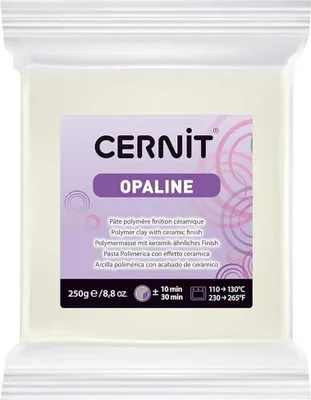 Zdjęcie produktu dla Cernit Polymer Clay Opaline Glinka polimerowa White 250 g