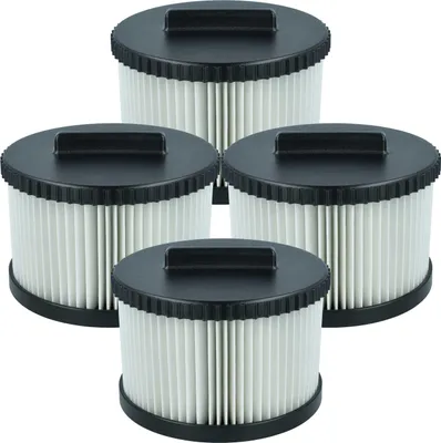 Produktbild von vhbw 4 Staubsaugerfilter Ersatz für Dewalt DWV9330 für Staubsauger - HEPA-Filter Schwarz Weiß