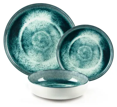 Immagine prodotto di Set di stoviglie Excelsa 12 pezzi Atena in Vetroceramica colorata