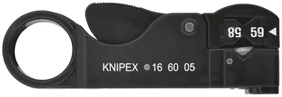 Obrázok produktu pre KNIPEX 16 60 05 SB Abisolierzange Schwarz
