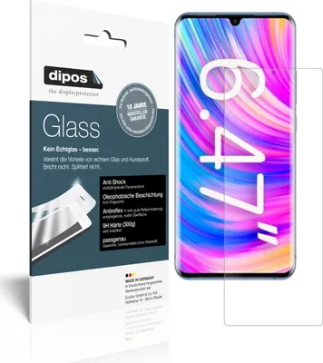 Produktbild von 2x Schutzfolie für ZTE Blade 20 Pro 5G matt - Anti-Shock 9H Folie dipos Glass Kunststoffglas