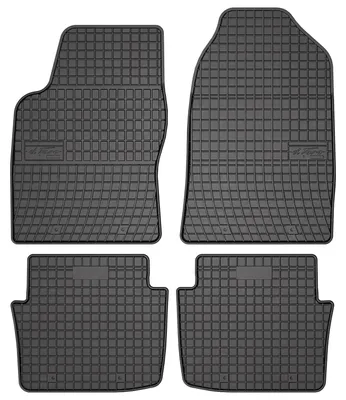 Productafbeelding van Rubberen automatten voor Saab 9-5 I 1997-2005 (stationwagen/sedan) – 4-delig, zwart, op maat – Wielganizator SolidPRO