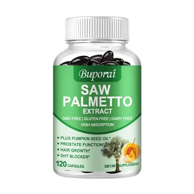 Immagine prodotto di Estratto di Saw Palmetto 320 mg (120 capsule) integratore alimentare, testosterone, prostata, tratto urinario, capelli, pelle