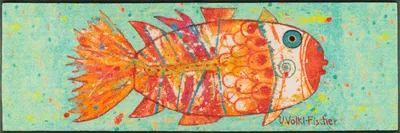 Produktbild von wash+dry Schmutzfangmatte Funky Fish - 60 x 180