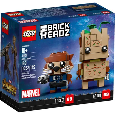 Obrázek produktu pro Groot & Rocket - BrickHeadz LEGO 41626