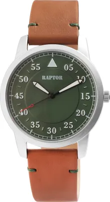 Produktbild von Raptor Herrenuhr "Athurio" mit Echt Lederband