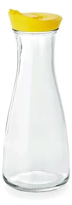 Produktbild von 20x Glas Karaffe 26 cm, 1 l, gelb