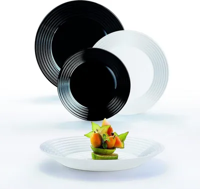 Produktbild von Luminarc - Harena N&B Opal & Glasgeschirr 18 Stück Luminarc 18 Stück