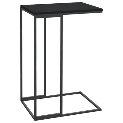 Obrázok produktu pre Príručný stolík, čierny 40x30x59 cm, kompozitné drevo
