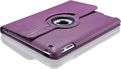 Produktbild von Tasche für Apple iPad Smart Case Schutz Hülle Etui Tasche Bumper Flip Cover 360° Apple iPad mini 1/ 2 / 3 Lila