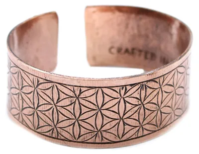 Imagen del producto de Pulsera Tibetana de Cobre - Flor de la Vida