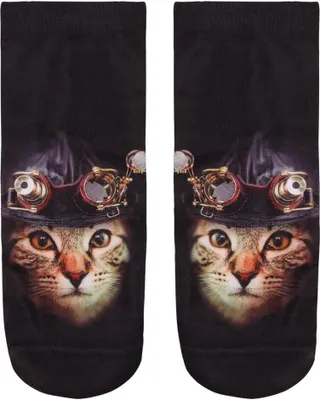 Produktbild von Socken Kätzchen, Steampunk, Einheitsgröße, Strümpfe Socke, Katze Katzen