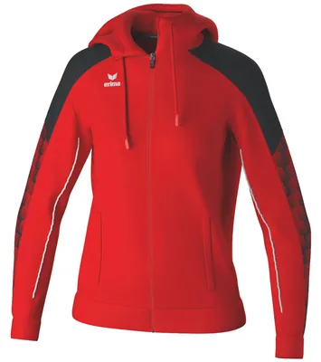 Produktbild von Erima Evo Star Trainingsjacke mit Kapuze Rot/Schwarz - 34