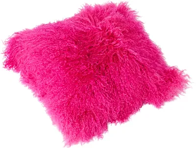 Produktbild von Tibetlamm Kissen Kissenbezug (ohne Inlet) JAY15 Pink 30x30cm