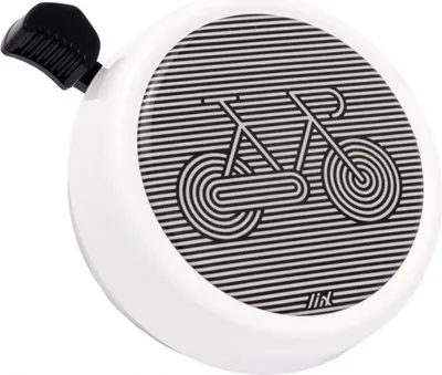 Produktbild von Liix Fahrradklingel Big Colour Bell , Stripe Bike - Weiß