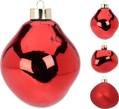 Image de Boule de verre rouge, 6 cm