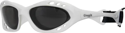 Produktbild von Glogglz® Cudaz Schwimmbrille mit UV-Schutz & Verstellbarem Band - Weiß - Wassersport & Triathlon - Kratzfest - Anti-Beschlag