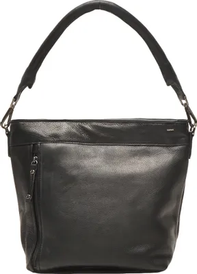 Produktbild von Berba - Leren SchouderTasche Damen | Schwarz