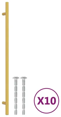 Produktbild von vidaXL Möbelgriffe 10 Stk. Golden 320 mm Edelstahl