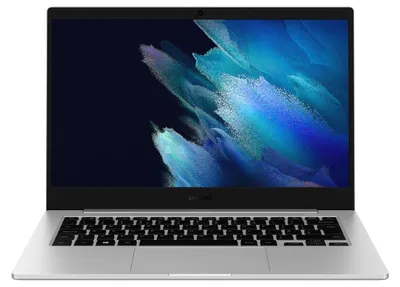 Obrázok produktu pre Samsung Galaxy Book Go - konštrukcia so 180° pántom - Snapdragon 7c Kryo 468 / 2,55 GHz - Windows 10 Home - Qualcomm Adreno - 4 GB RAM - 128 GB - 35,6 cm (14")