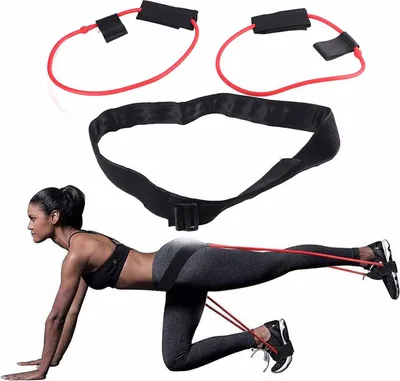 Produktbild von Fitnesswiderstandsbänder Muskel -Taillengürtel Einstellbare Trainingslaufe Elastizitätsmuskulatur Trainer