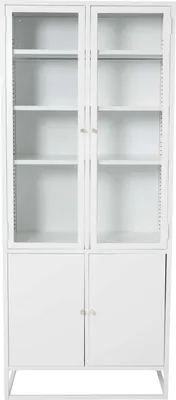 Produktbild von Bakal Vitrinenschrank 4 Türen weiß.
