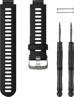 Produktbild von Garmin Ersatzarmband Schwarzes/Graues aus Silikon