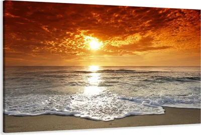 Produktbild von 120 x 80 cm Bild auf Leinwand Strand 5038-VKF deutsche Marke und Lager - fertig gerahmt , exklusive Markenware von Visario