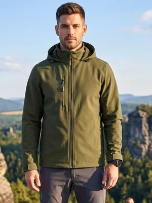 Immagine prodotto di Giacca softshell da uomo ALTISPORT, modello NoPrint NP/ALM845, colore: militare, taglia: XXXL