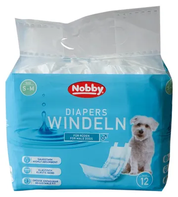 Produktbild von Nobby Windeln f. Rüden 12 St.; S-M ; 30 - 46 cm