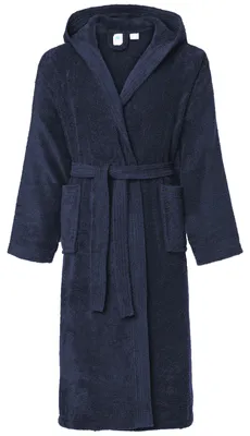Image de Peignoir en éponge pour homme Ladeheid, 100 % coton, LA40-101 (bleu foncé (D12), M)