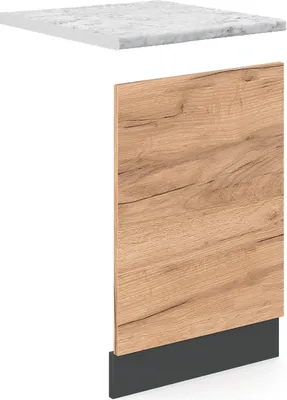 Produktbild von Frontblende Vicco R-Line Goldkraft Eiche 45 cm , AP Marmor, Model 45741