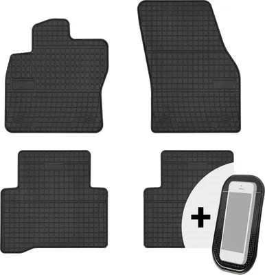 Produktbild von Gummimatten Auto Fußmatten Automatten Passgenau 4-teilig Set - passend für VW T-Cross ab 2018