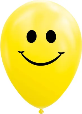 Produktbild von Luftballons lächeln gelb 30 cm, 8st.